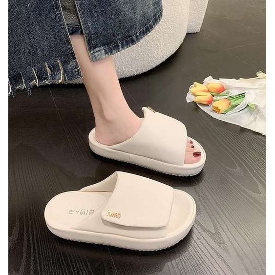 Dép nữ thời trang Dép lê đế dày Velcro