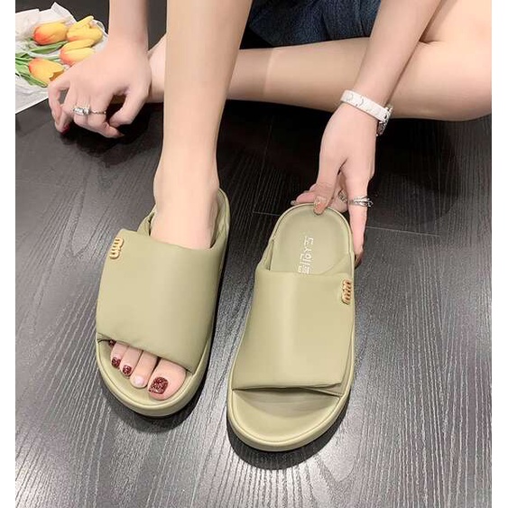 Dép nữ thời trang Dép lê đế dày Velcro