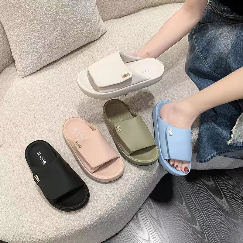 Dép nữ thời trang Dép lê đế dày Velcro