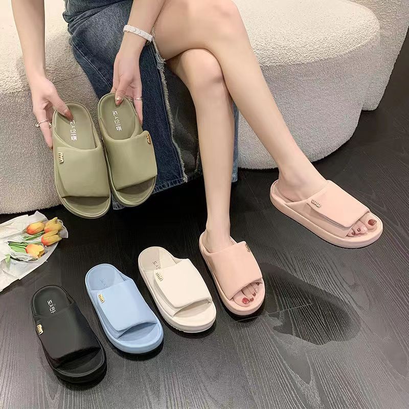 Dép nữ thời trang Dép lê đế dày Velcro