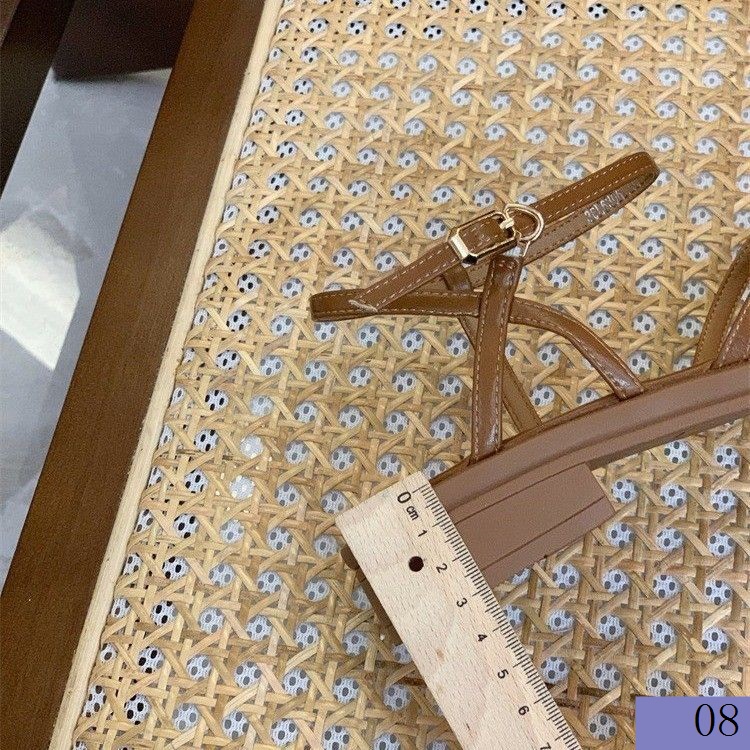 Giày Sandal Gót Dày Quai Mảnh Mùa Hè Phong Cách Mới 2023 Cho Nữ