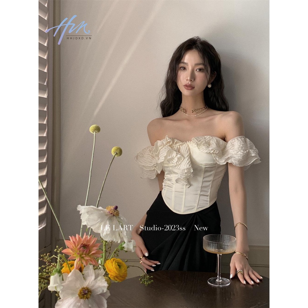 Áo Sơ Mi Cao Cấp Dáng Ôm Hở Vai Thời Trang Mùa Hè Hàn Quốc 2023