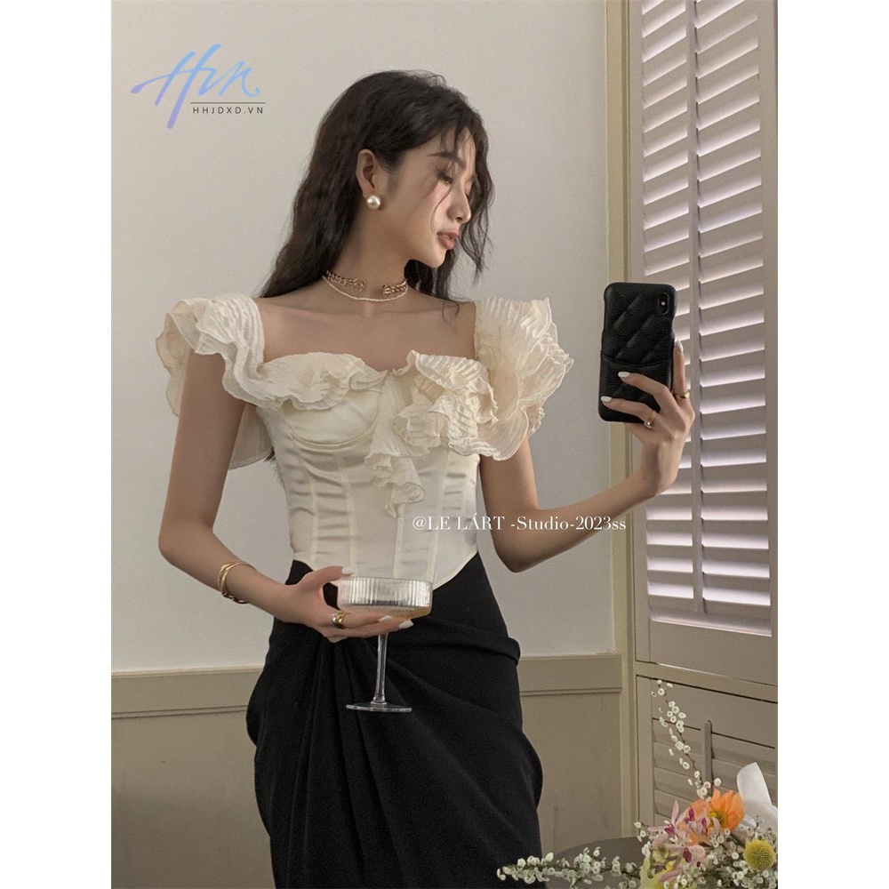 Áo Sơ Mi Cao Cấp Dáng Ôm Hở Vai Thời Trang Mùa Hè Hàn Quốc 2023