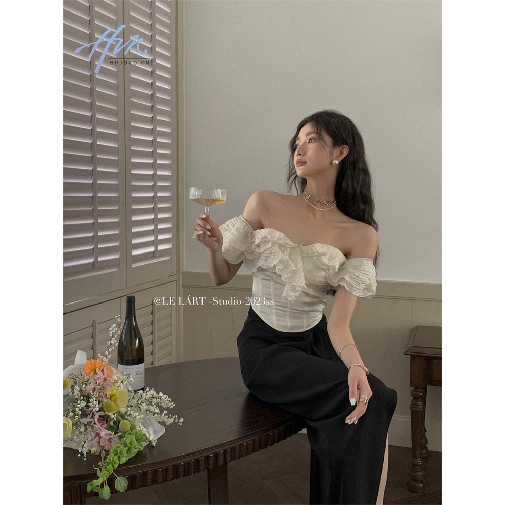 Áo Sơ Mi Cao Cấp Dáng Ôm Hở Vai Thời Trang Mùa Hè Hàn Quốc 2023