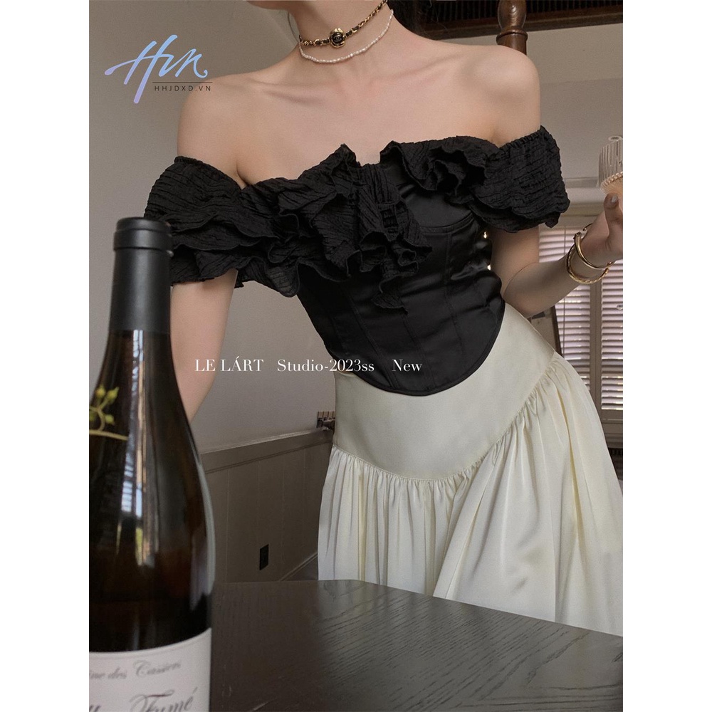 Áo Sơ Mi Cao Cấp Dáng Ôm Hở Vai Thời Trang Mùa Hè Hàn Quốc 2023