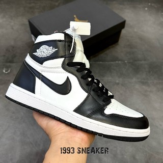 [1993 SNEAKER] Giày Sneaker Cổ Cao Đen Trắng JD_Panda (Hàng FullBox, tặng hộp bảo vệ)