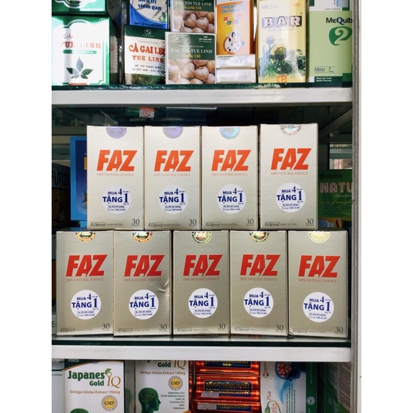 FAZ - hỗ trợ Giảm mỡ máu, cholesterol - Có tem tích điểm tặng quà Chính hãng 4+1