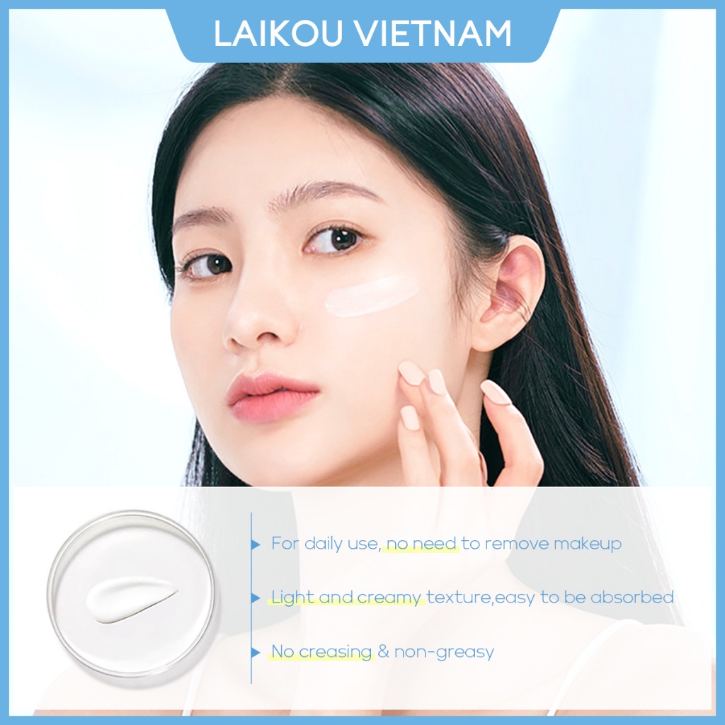 Kem dưỡng ẩm da mặt LAIKOU Milk Brightening Cream Soften Skin 55g