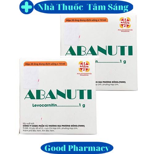 Abanuti Levocarnitin 1g hộp 20 ống x 10ml Phương Đông - Hỗ trợ thiếu Carnitine x z