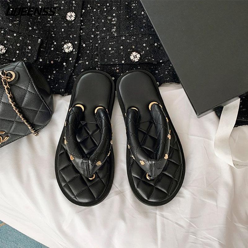 Sandal Xỏ Ngón Đế Dày Đính Đá Phong Cách Thời Trang Mới 2023 Dành Cho Nữ