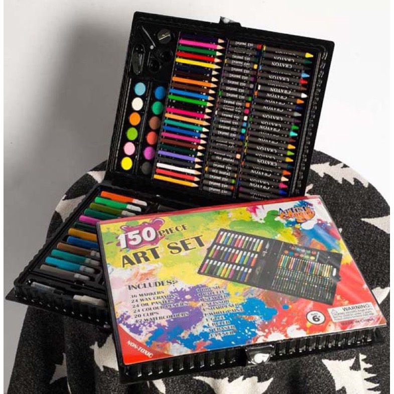 BỘ HỘP BÚT MÀU 150 CHI TIẾT.