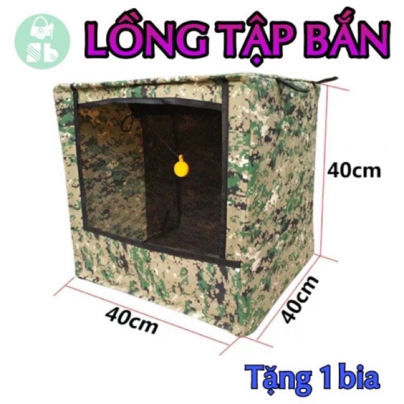 LỒNG TẬP BẮN NÁ CAO SU LOẠI LỚN 40x40x40