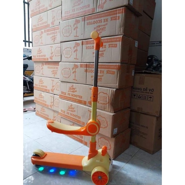 XE TRƯỢT GROW SCOTTER CÓ ĐÈN 2 TẦNG Size to
