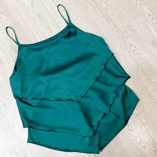 Sét bộ ngủ 2 dây phi lụa satin 2 tầng mềm mịn