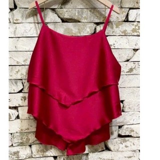 Sét bộ ngủ 2 dây phi lụa satin 2 tầng mềm mịn