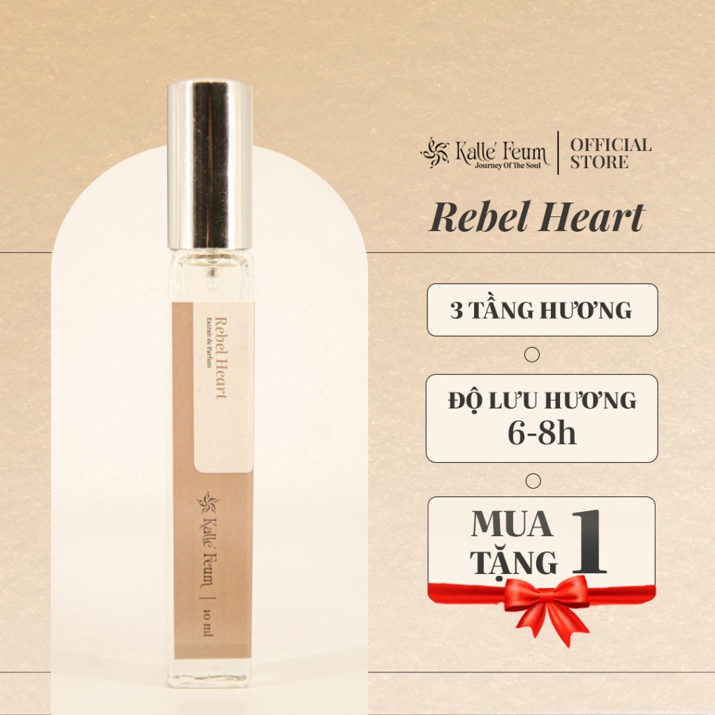 Nước Hoa Nữ REBEL HEART Cuốn Hút Dạng Xịt 10ml | Kalle' Feum