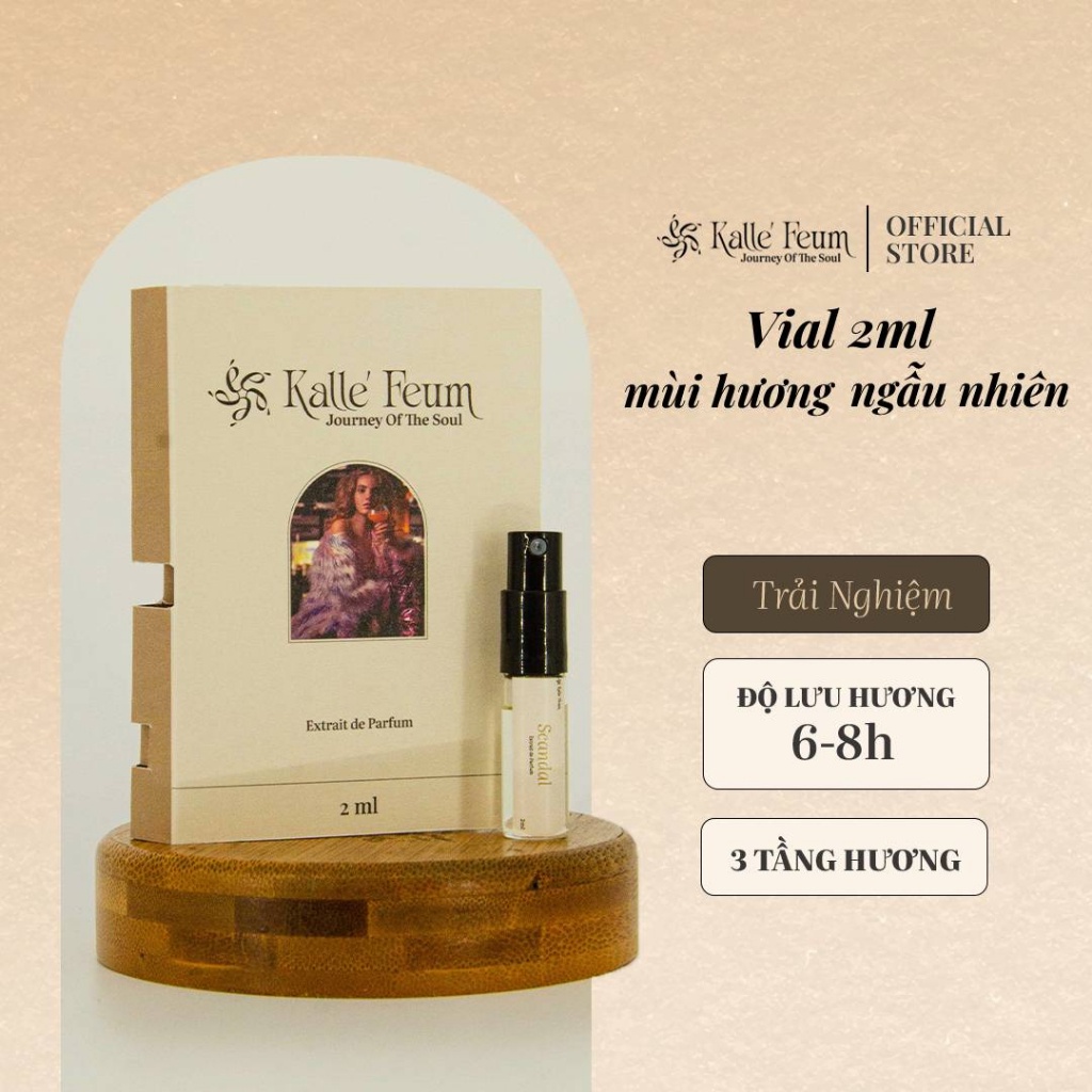 Nước Hoa Nam,Nữ,Unisex Kalle' Feum Mini Thơm Lâu, Nhẹ Nhàng, Cuốn Hút 2ml - 16 Mùi Hương Ngẫu Nhiên