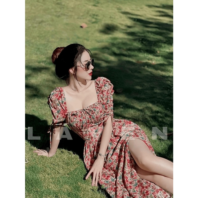 (HÀNG MỚI VỀ) Đầm Mango Dáng Dài Tay Rút - Phối Màu Nhẹ Nhàng - Trẻ Trung Cho Các Chị Em HÀNG XUẤT KHẨU CAO CẤP