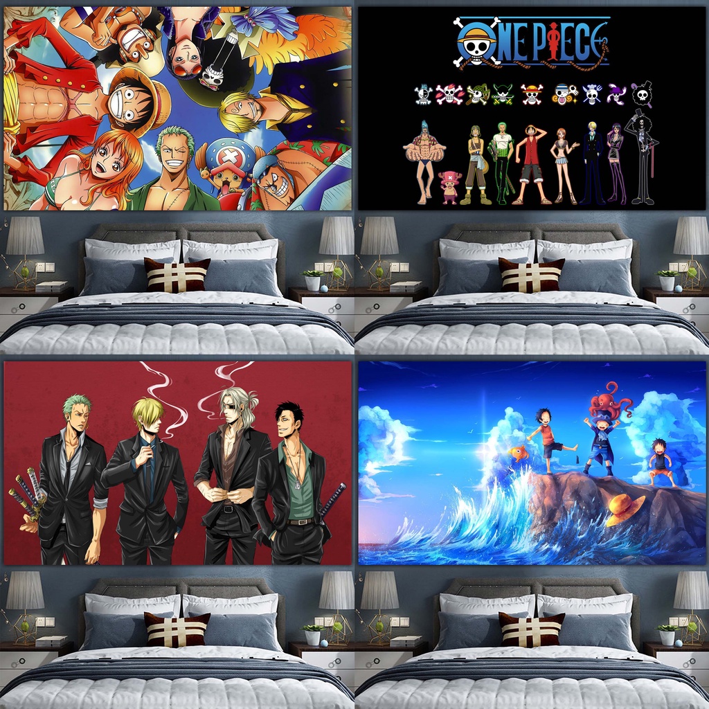 Thảm Treo Tường In Hình Nhân Vật Luffy Trong Phim Hoạt Hình One Piece Độc Đáo