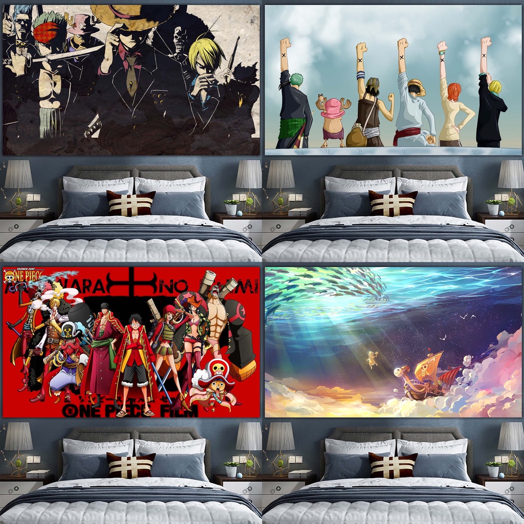 Thảm Treo Tường In Hình Nhân Vật Luffy Trong Phim Hoạt Hình One Piece Độc Đáo