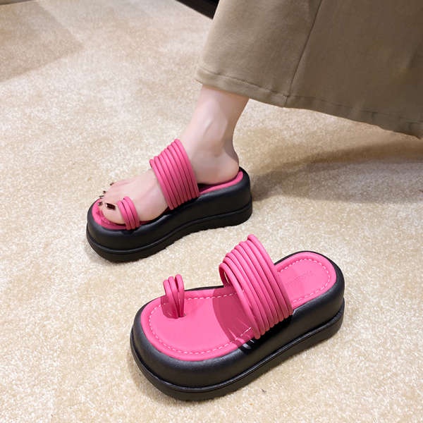 Dép lê đế cao Dép xỏ ngón đế dày thời trang