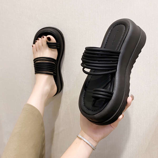 Dép lê đế cao Dép xỏ ngón đế dày thời trang