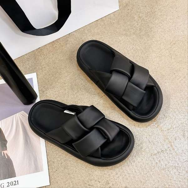 Dép sandal nữ bánh mì bện dép hở ngón đế mềm thoải mái