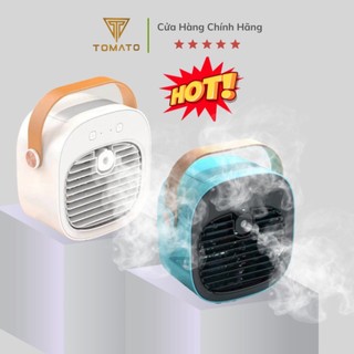 Quạt điều hoà mini để bàn, quạt hơi nước phun sương sạc tích điện 3 tốc độ gió,bảo hành 6 tháng - Tomato
