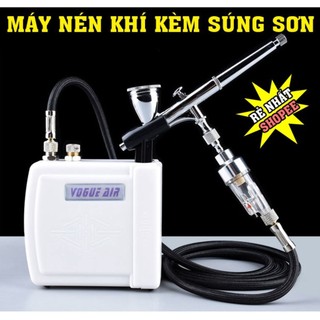   Chính Hãng  Vogue Air - Máy Nén Khí Mini Kèm Súng Phun Sơn Airbrush HD-130 
