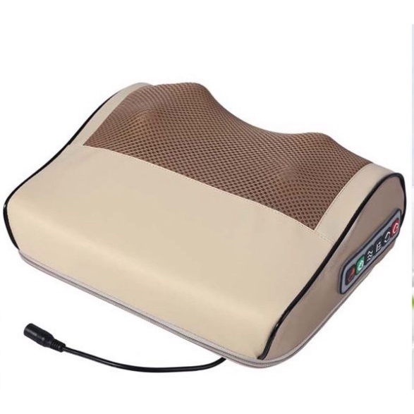 Máy Massa Cổ Vai Gáy; Gối Massage Rung Xoay Hồng Ngoại 16 Bi BEAME SA-G38 Hàng Chính Hãng