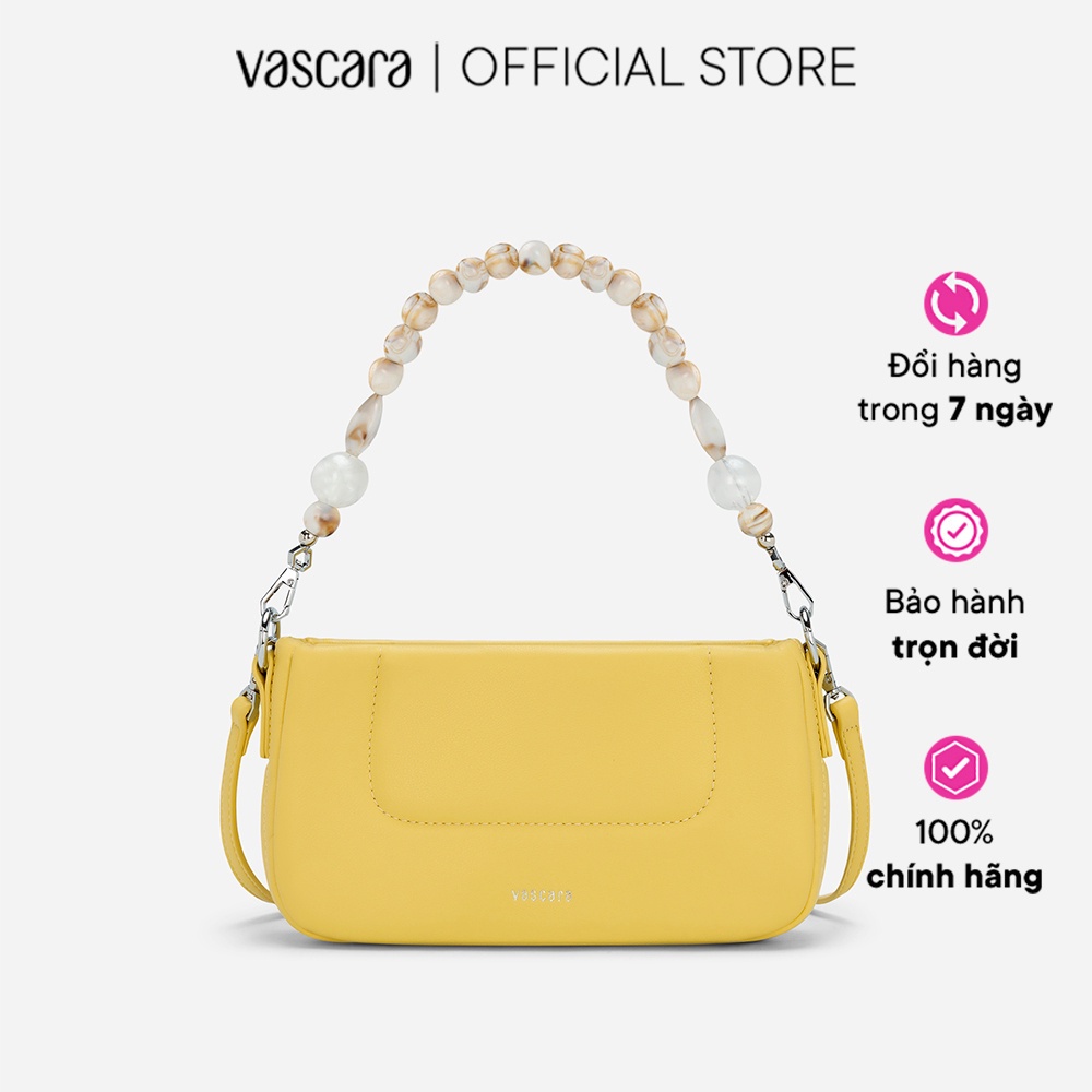 Vascara Túi Xách Nhấn Dây Chuỗi Hạt Vân Đá - TOT 0109