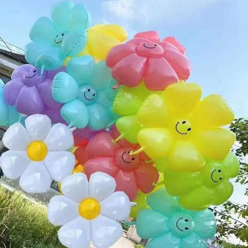 Bóng hoa cúc mặt cười trang trí sinh nhật phong cách hàn quốc  BHC BÓNG BAY ĐÀ NẴNG BBDN