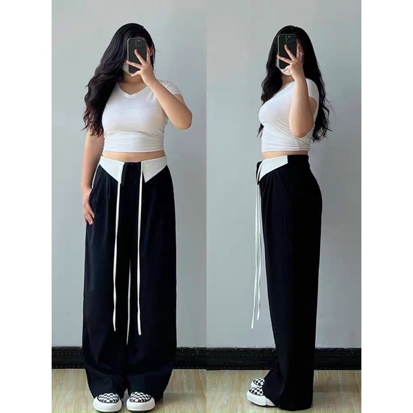 Quần phối eo bigsize 60-95kg