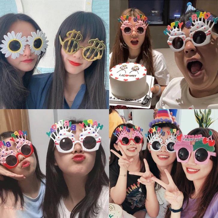Mắt kính sinh nhật vui nhộn happy birthday phụ kiện sinh nhật BÓNG BAY ĐÀ NẴNG MKSN