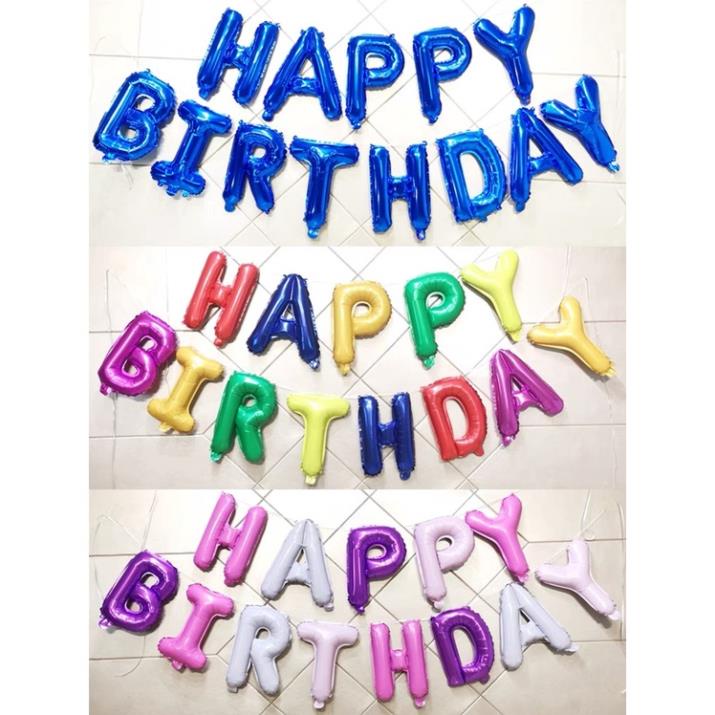 Bóng chữ Happy Birthday trang trí sinh nhật giá sỉ BÓNG BAY ĐÀ NẴNG BCHPBD