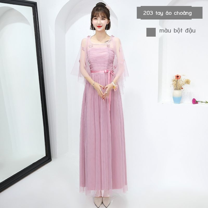 [Aishang Đẹp Phụ Kiện] Đầm Phù Dâu / Sinh Nhật Dài Vừa Phải Có Thể Mặc Thường Ngày Cho Nữ 18 Tuổi