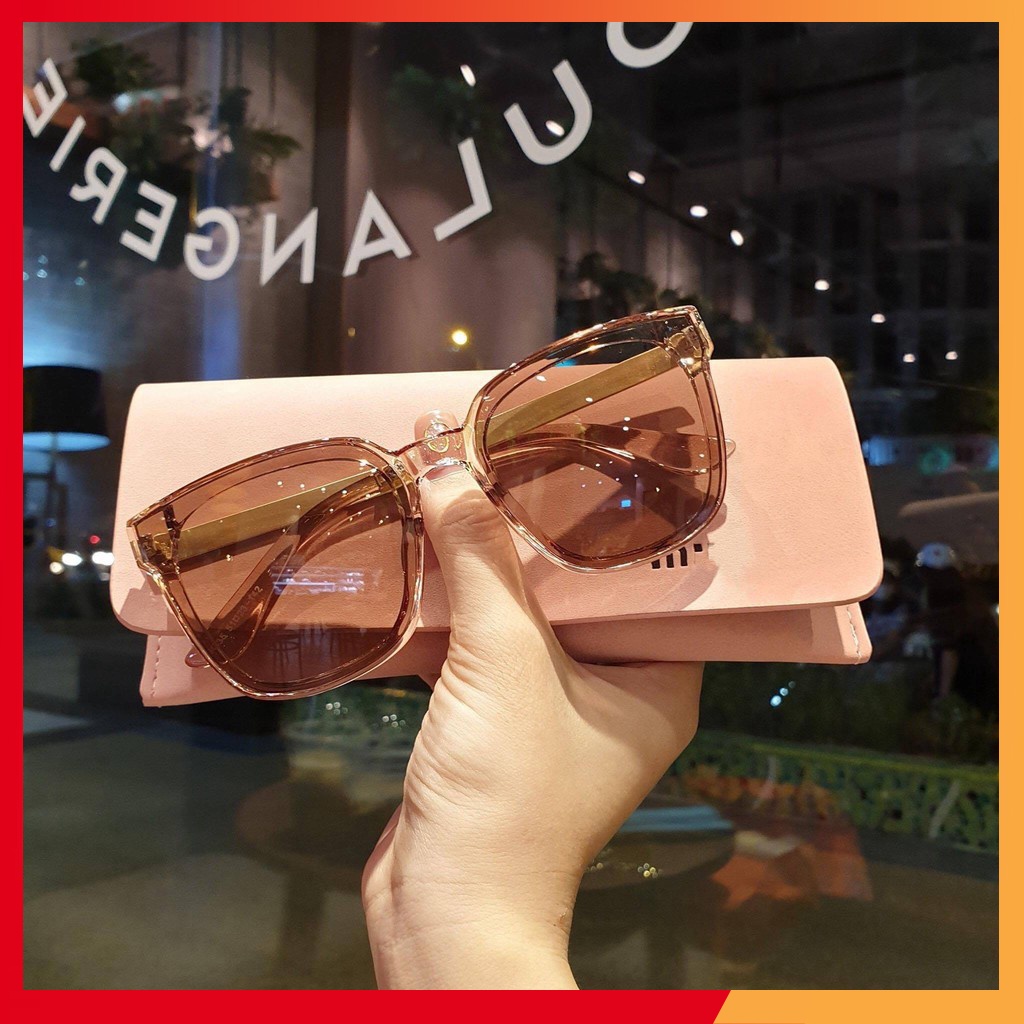 Kính mát nam nữ chống UV400 thiết kế mắt vuông dễ đeo màu sắc thời trang 6035
