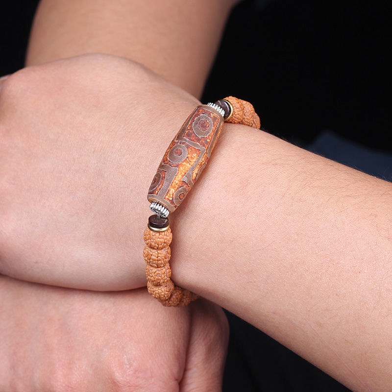 Vòng Tay Chuỗi Hạt Bồ Đề 5.25 Năm Cánh Phong Cách Phật Giáo Wenwan 5.25 Cho Nam Và Nữ