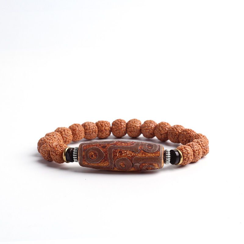 Vòng Tay Chuỗi Hạt Bồ Đề 5.25 Năm Cánh Phong Cách Phật Giáo Wenwan 5.25 Cho Nam Và Nữ