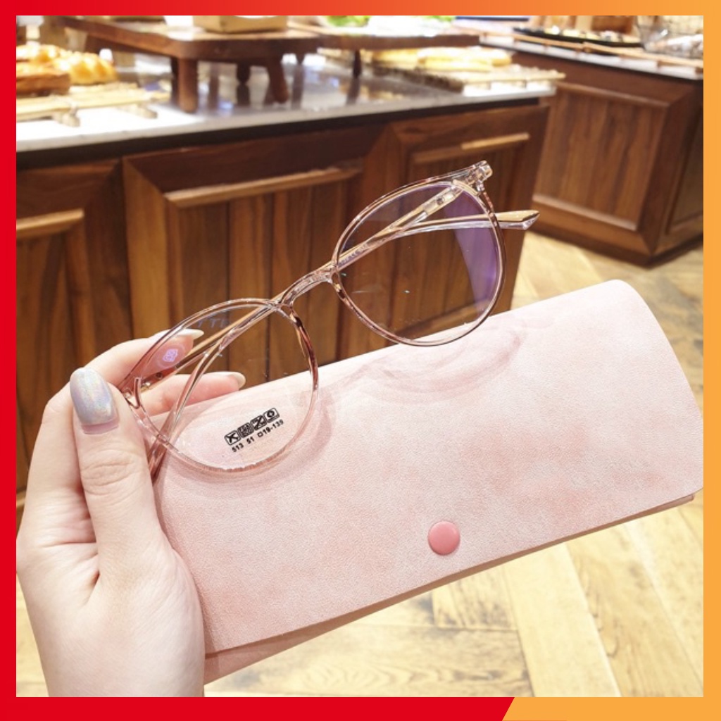 Gọng kính mắt tròn nam nữ trangnau eyewear chất liệu nhựa dẻo thanh mảnh nhẹ nhàng 513