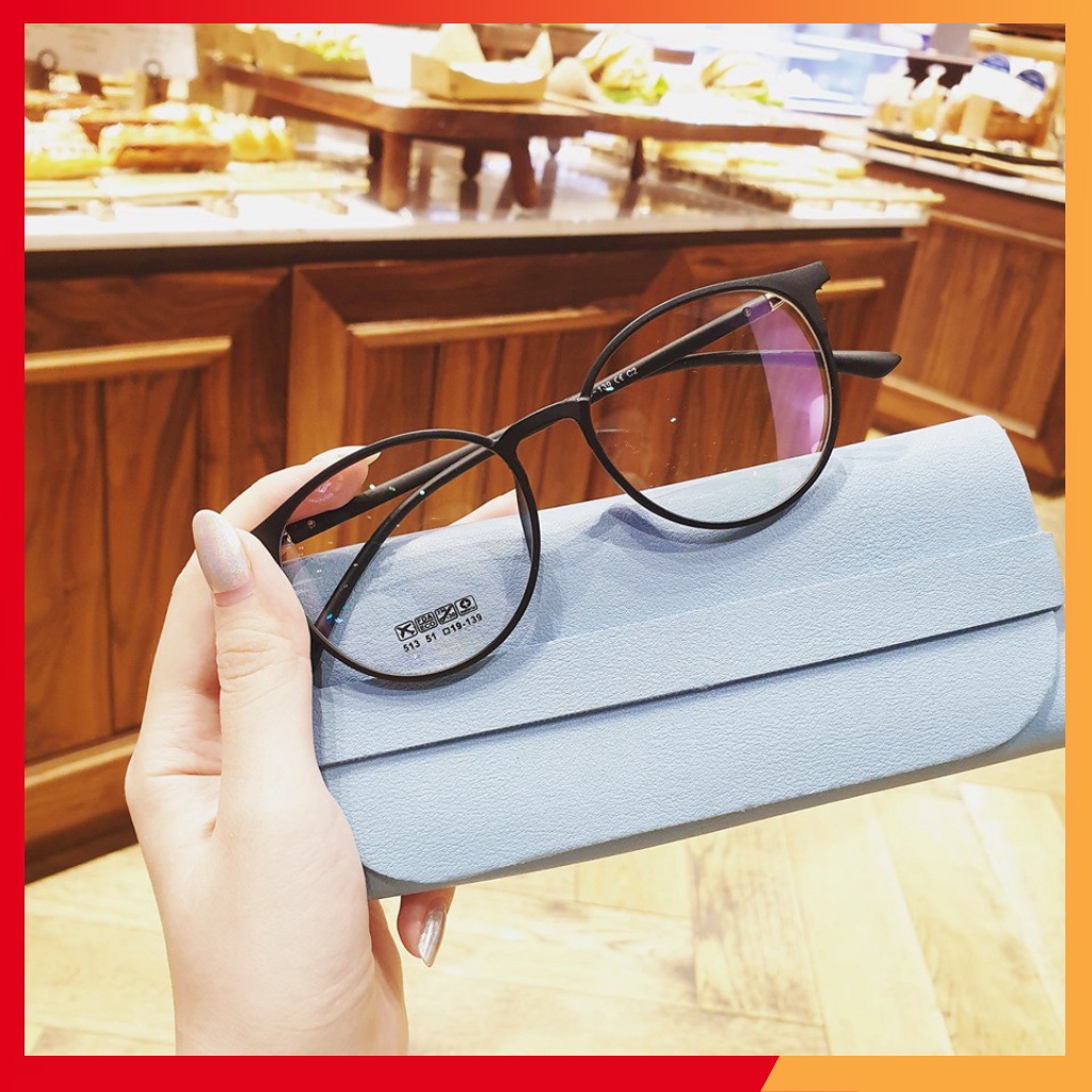 Gọng kính mắt tròn nam nữ trangnau eyewear chất liệu nhựa dẻo thanh mảnh nhẹ nhàng 513