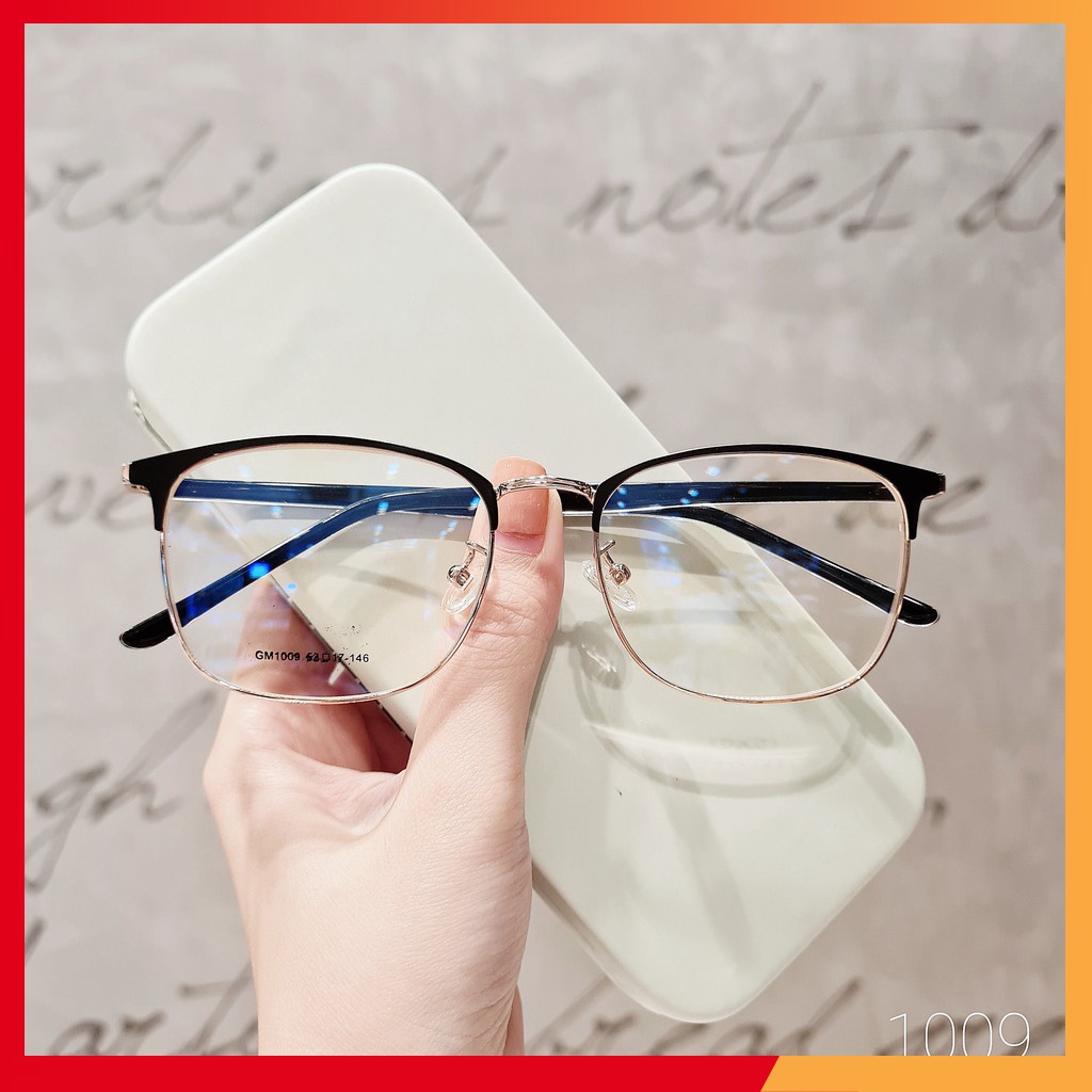 Gọng kính mắt kim loại tròn thời trang nhiều màu 1009