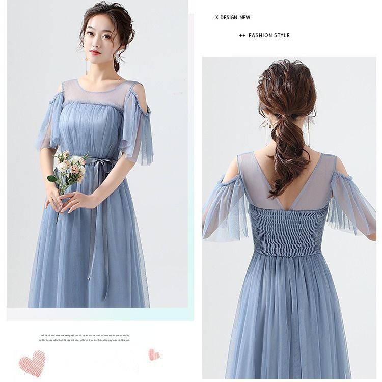 [Aishang Đẹp Phụ Kiện] Đầm Phù Dâu Dáng Vừa Plus Size Cho Nữ Dự Tiệc Tốt Nghiệp
