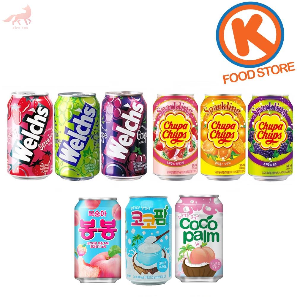 Chupa Chups/ Welch's Sparkling Soda 355ml/ 340ml Korean Drinks Korean Products Can