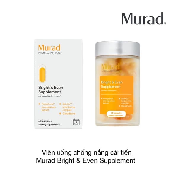 VIÊN UỐNG CHỐNG NẮNG CẢI TIẾN MURAD BRIGHT & EVEN SUPPLEMENT (60 VIÊN)