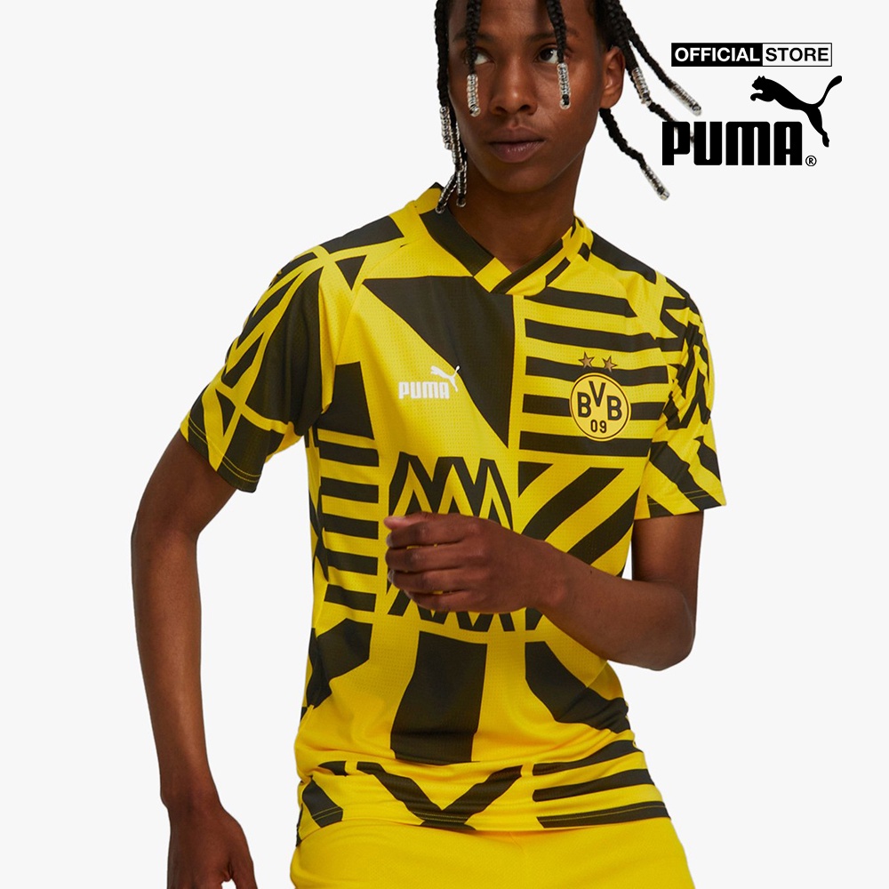 PUMA - Áo thun thể thao nam Borussia Dortmund Football Prematch Jersey 767655-07