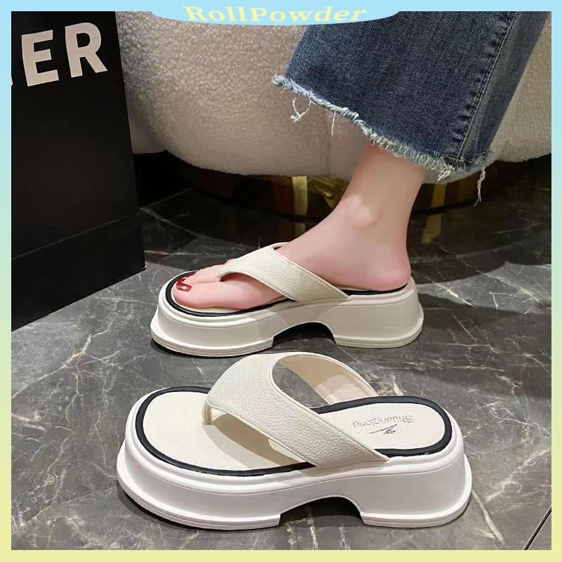 dép sandal đế dày mặc bên ngoài đáy dày tăng lên