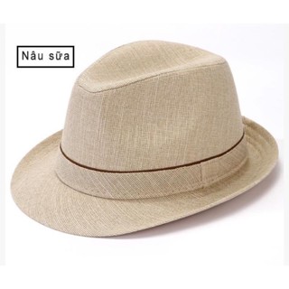 Mũ Phớt Nam Thái Lan Vành Ngắn 4,5cm Phong Cách Lịch Lãm Phom Cứng Cáp Hàng Cao Cấp