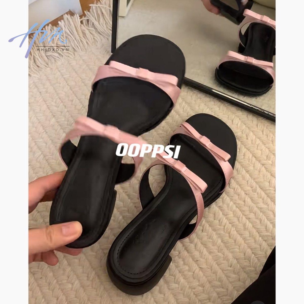 Sandal Đế Phẳng Dày Dặn Phong Cách Thời Trang Hàn Quốc 2023 Mới