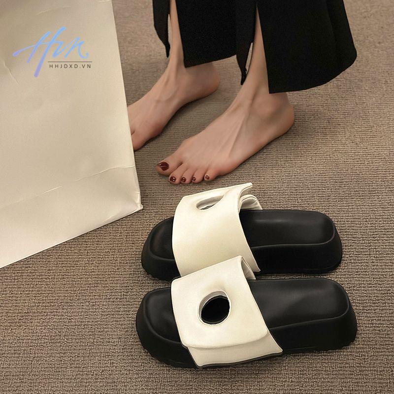 Sandal Đế Xuồng Dày Siêu Nhẹ Thời Trang Mùa Hè 2023 Phong Cách Mới Cho Nữ